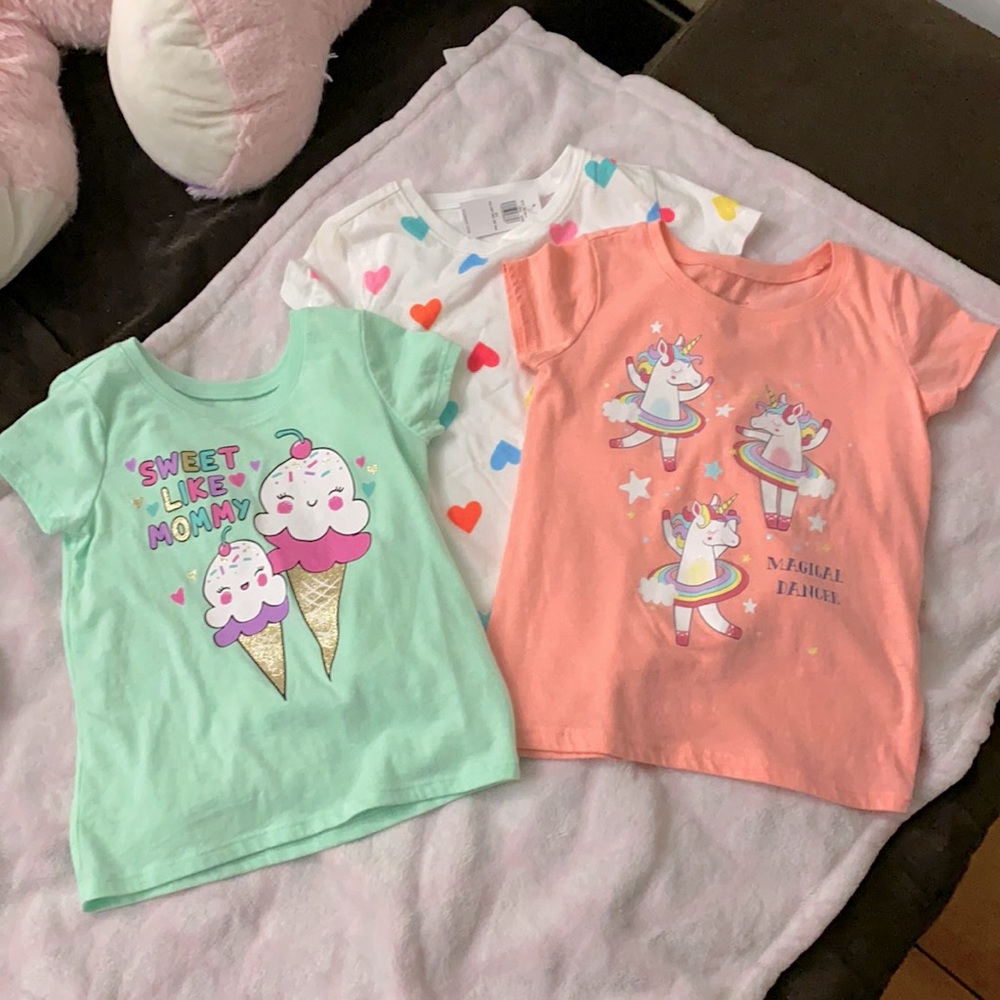 BUNDLE 3 shirts 4/5T like new condit. without tags